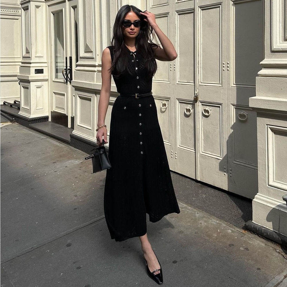 Sandro Tulleries Knit Dress
